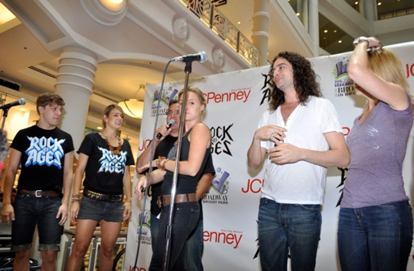 Photo Coverage: JCPenney and the Cast of Rock of Ages Kick Off Broadway in Bryant Bark!  Image