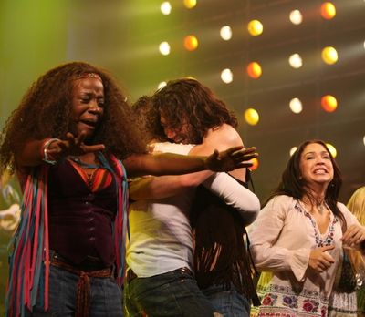 Jeannette Bayardelle, Kyle Riabko, Ace Young and Diana DeGarmo Photo