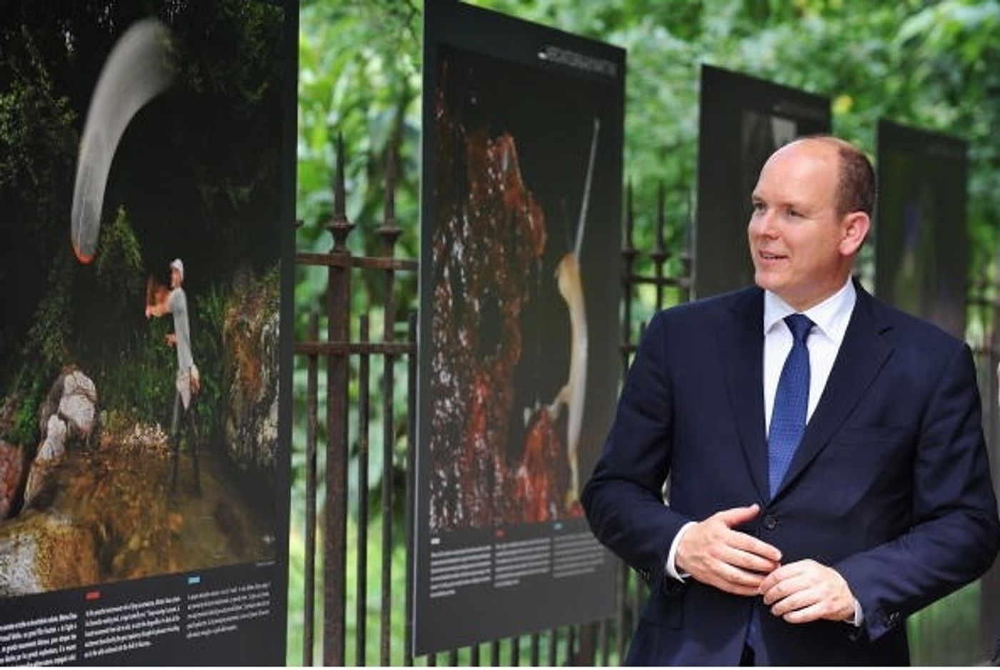Photo Coverage: Prince Albert of Monaco Visits 'Inventaires sans Frontieres' Exhibition in Paris  Image