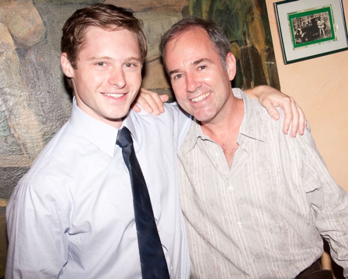 Bobby Steggert and Stephen Flaherty at 