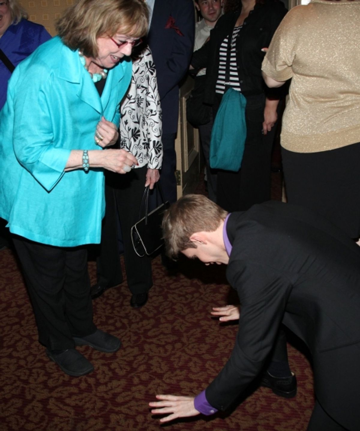 Hunter Ryan Herdlicka Bows to Phyllis Newman at 