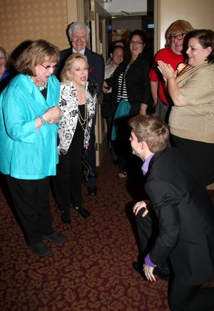 Hunter Ryan Herdlicka Bows to Phyllis Newman Photo