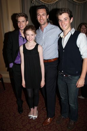 Hunter Ryan Herdlicka with NIGHT MUSIC's Katherine MacNamara, Aaron Lazar and Matthew Photo