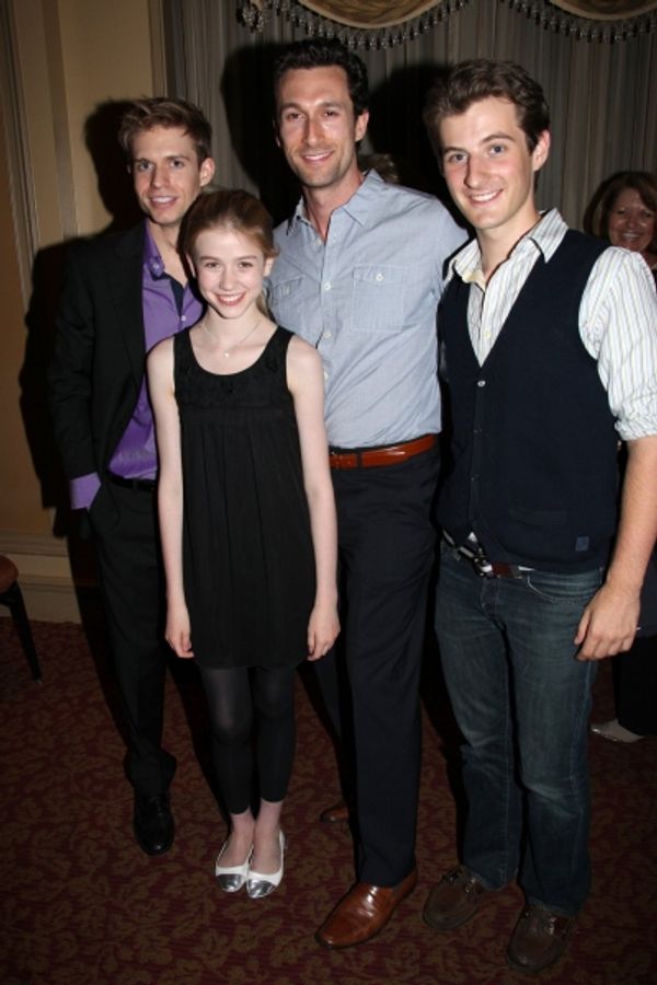 Hunter Ryan Herdlicka with NIGHT MUSIC's Katherine MacNamara, Aaron Lazar and Matthew Photo