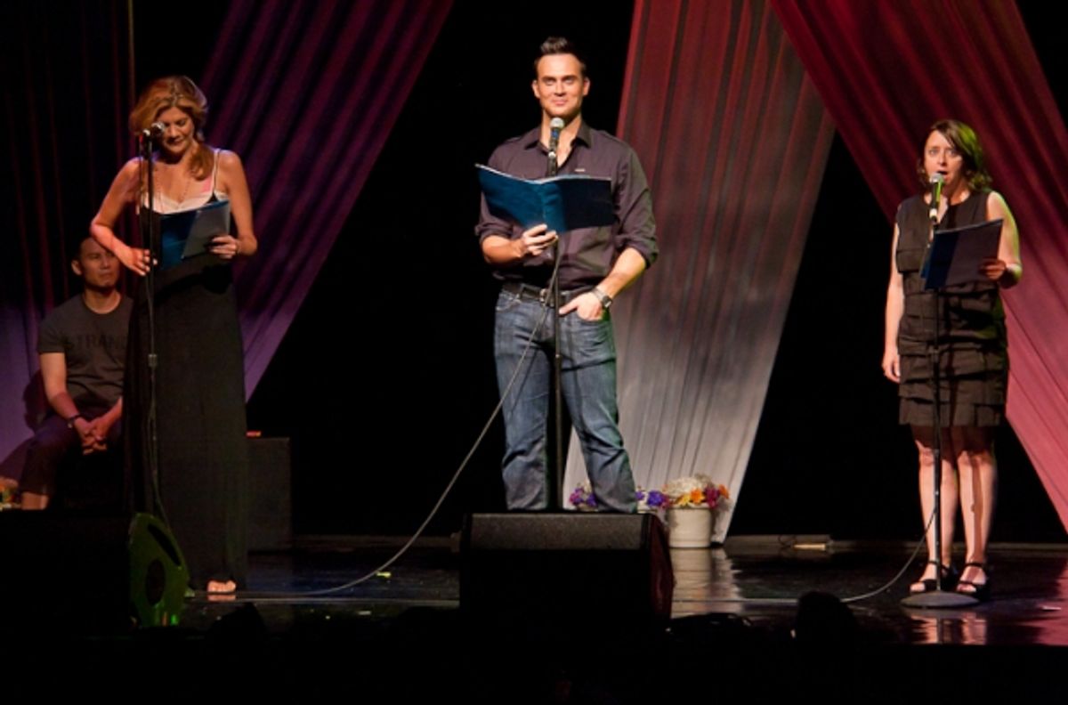 Kristen Johnston, Cheyenne Jackson and Rachel Dratch at 