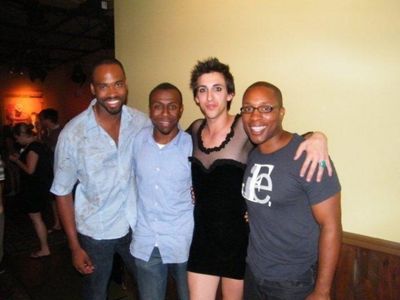 Marti Gould Cummings with Nathan Seven Scott and The Lion King's Cornelius Jones Jr Photo