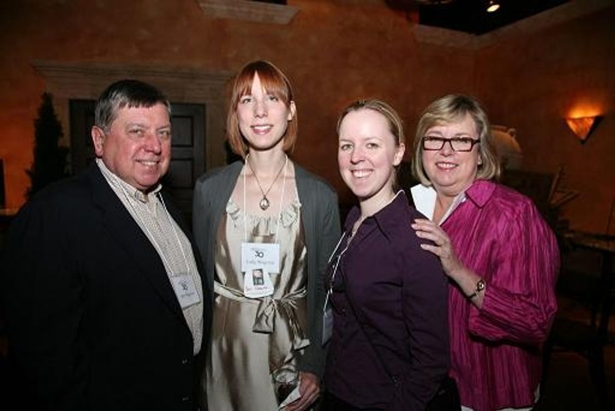 Bob, Carly, Marisa and Cathy Wegrzyn at Chicago Dramatists' Blue Moon Ball