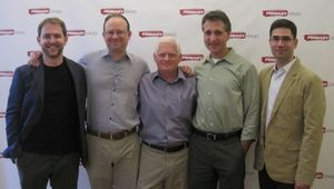 Matt Shakman (director), Andrew Leynse (Artistic Director, Primary Stages), Ted Snowdon (associate producer), Elliot Fox (Managing Director, Primary Stages) and Jonathan Tolins (playwright) @ BroadwayWorld Matt Shakman (director), Andrew Leynse (Artistic Director, Primary Stages), Ted Snowd Photo