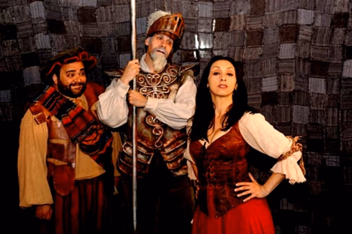 Richard Ruiz, Richard Todd Adams and  Natascia Diaz at Hangar Theatre Presents MAN OF LA MANCHA