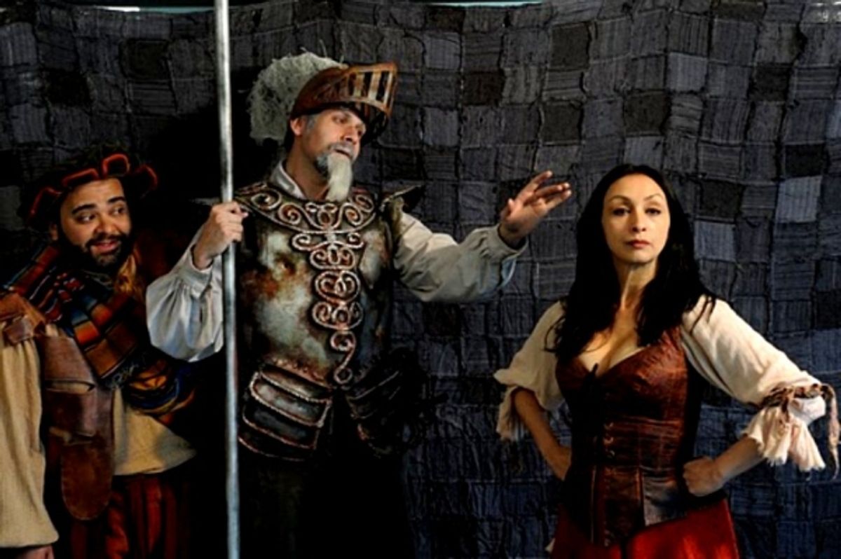 Richard Ruiz, Richard Todd Adams and  Natascia Diaz at Hangar Theatre Presents MAN OF LA MANCHA