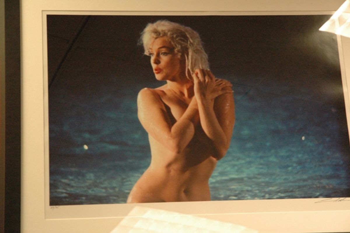 A Marilyn Monroe portrait for the Art Project Los Angeles auction. at 