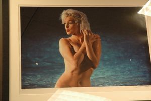 A Marilyn Monroe portrait for the Art Project Los Angeles auction. Photo