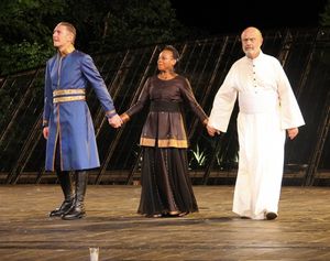 Bill Heck, Marianne Jean-Baptiste, and Gerry Bamman Photo