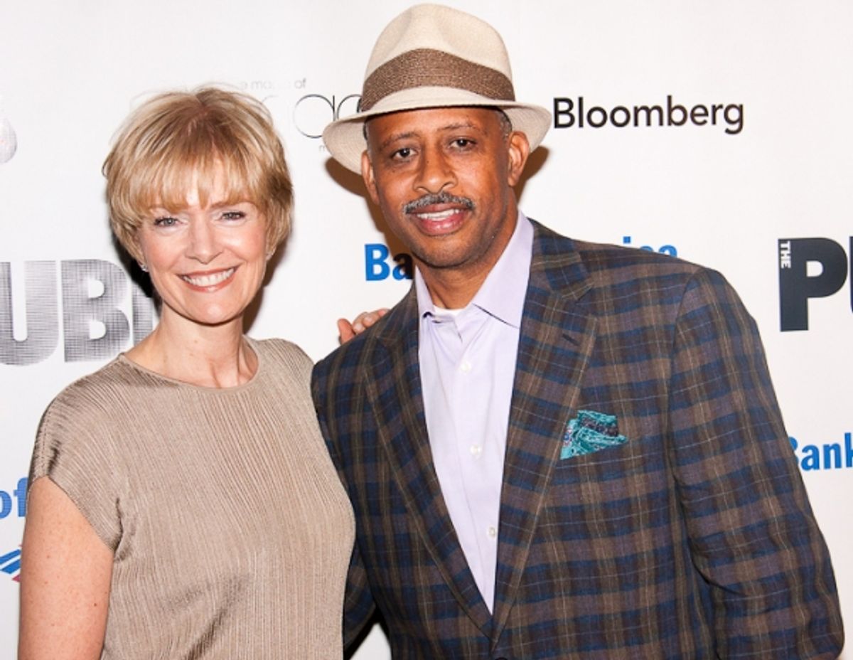 Jeannie Santiago and Ruben Santiago-Hudson at 