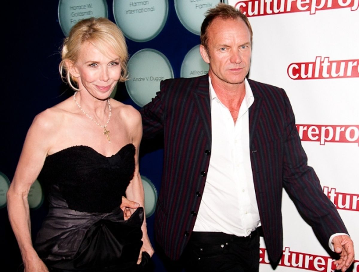 Trudie Styler and Sting at 