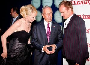 Trudie Styler, Mayor Michael Bloomberg, and Sting @ BroadwayWorld Trudie Styler, Mayor Michael Bloomberg, and Sting Photo