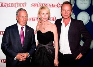 Mayor Michael Bloomberg, Trudie Styler, and Sting @ BroadwayWorld Mayor Michael Bloomberg, Trudie Styler, and Sting Photo