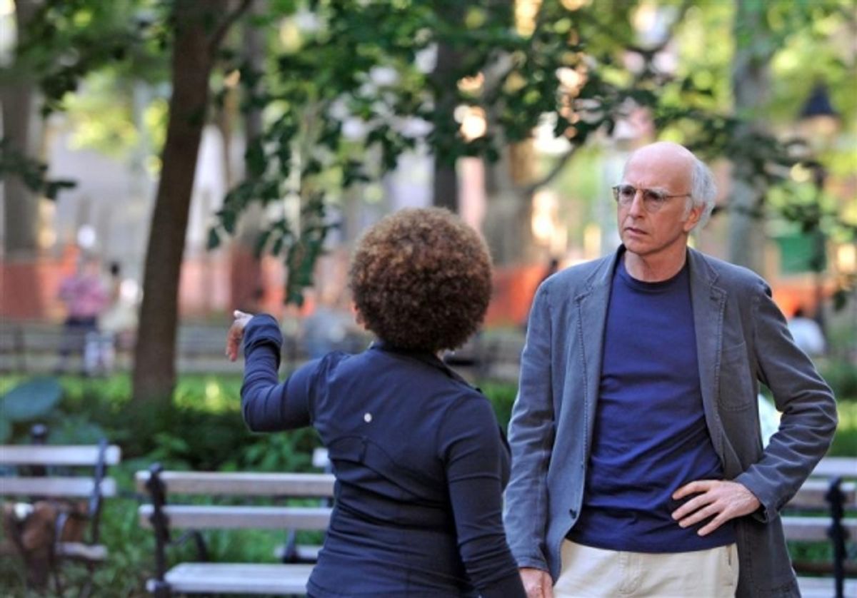 Wanda Sykes and Larry David at 