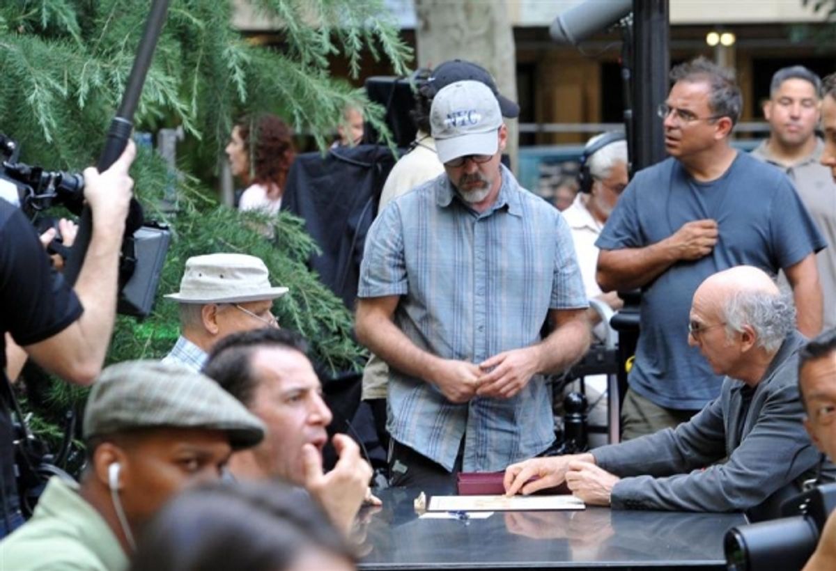 Larry David and Shelley Berman at 