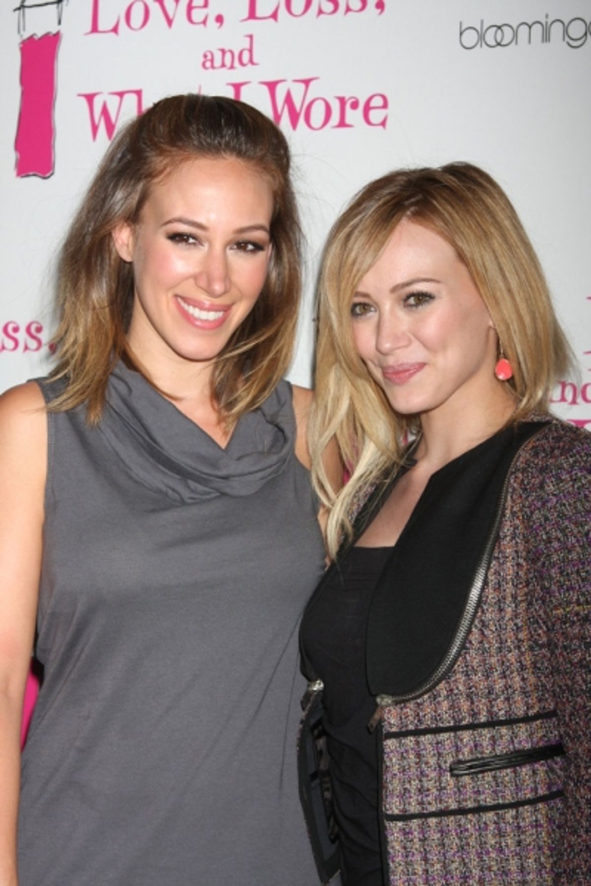 Haylie Duff and Hilary Duff at 