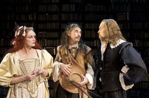 The Princess (Joanna Lumley), Valere (Mark Rylance) and Elomire (David Hyde Pierce) i Photo
