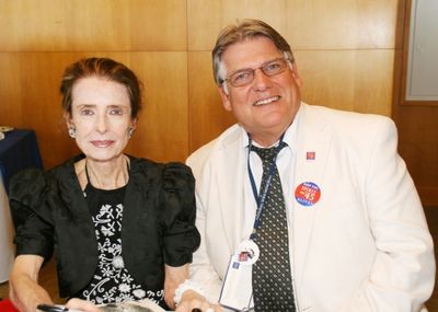 Margaret O'Brian and Spirit of 45 National Supervisor, Warren Hegg Photo