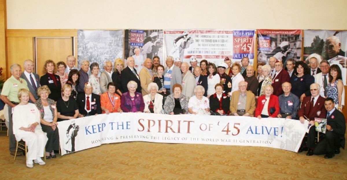 Loni Anderson, Margaret O'Brien and Kate Linder join the Veterans of the Class of 45 at 