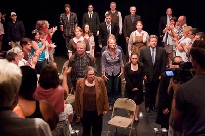 Helen Hunt with the Cast of OUR TOWN Photo