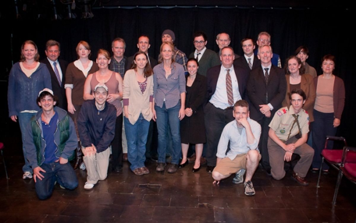 David Cromer and the ensemble of OUR TOWN at 