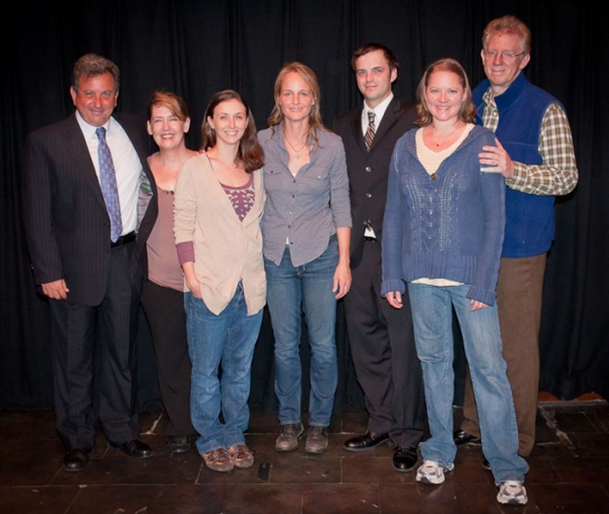 Jeff Still, Donna Jay Fulks, Jennifer Grace, Helen Hunt, James McMenamin, Kati Brazda, and David Manis at 