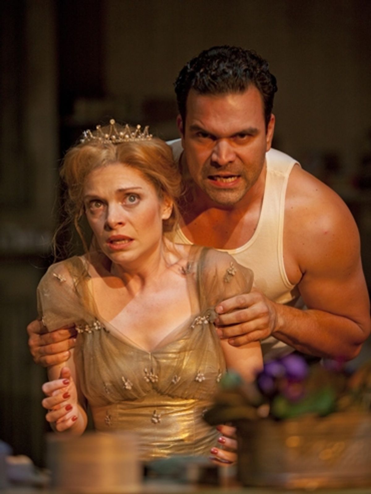 Ricardo Antonio Chavira (Stanley Kowalski) and Gretchen Egolf at 