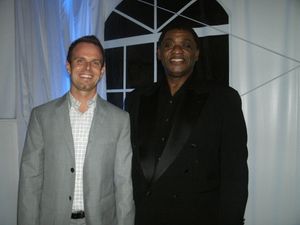 Ryan Nelson with actor Michael James Leslie @ BroadwayWorld Ryan Nelson with actor Michael James Leslie Photo