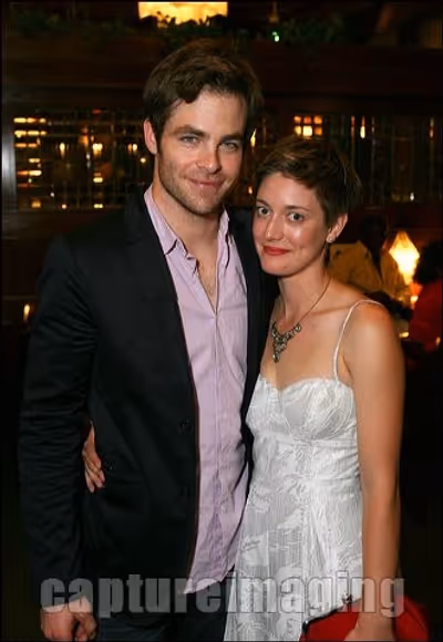 Chris Pine (L) and Zoe Perry Photo