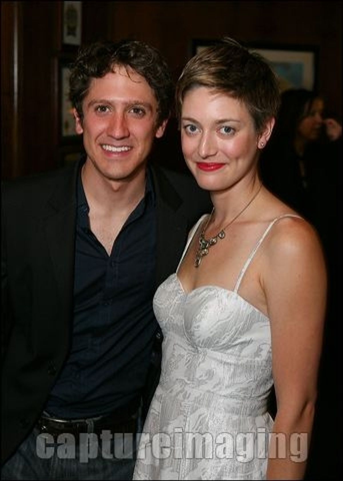 Ian Alda (L) and Zoe Perry at 