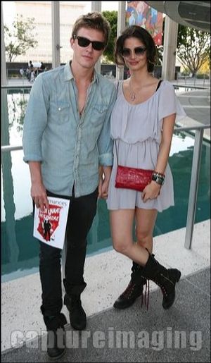 Xavier Samuel (L) and Shermine Sharivar  Photo