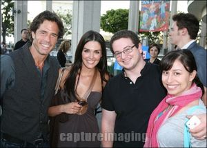 Shawn Christian, Taylor Cole, actor Adam Hendershott and Sylvia Hendershott Photo