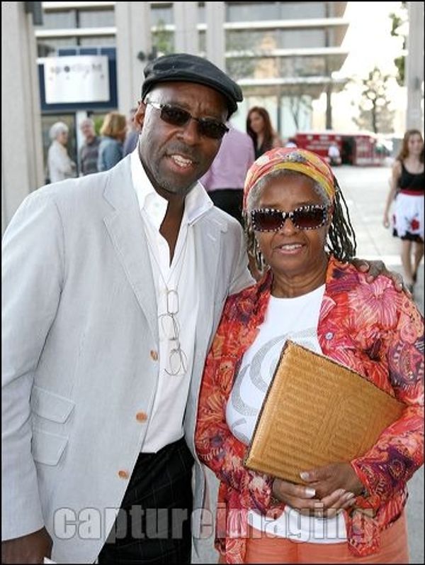 Courtney B. Vance (L) and mother Leslie Vance  Photo