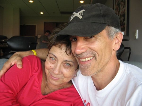 Flora Lauten and Latino Theater Festival curator Henry Godinez Photo