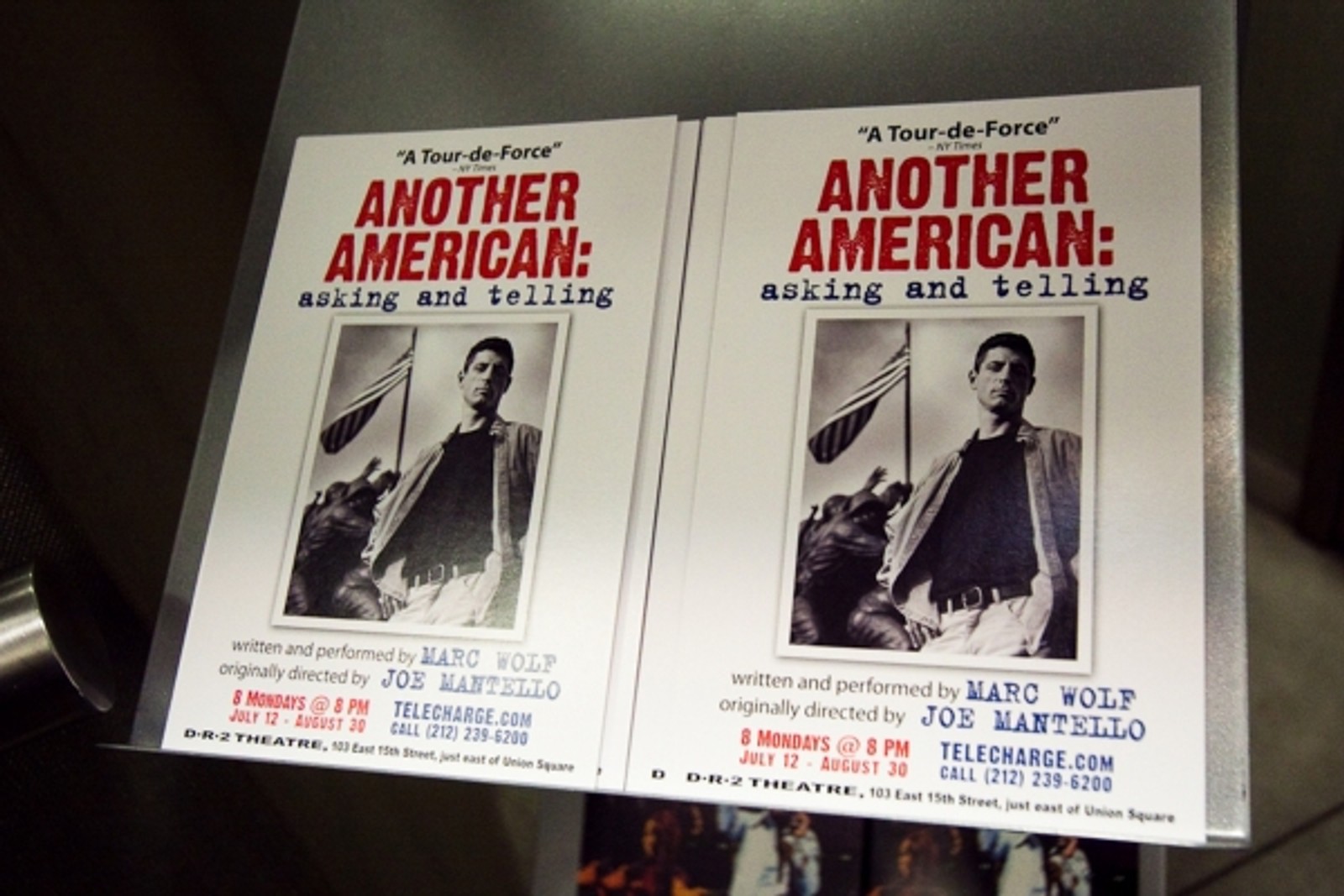 Photo Flash: ANOTHER AMERICAN: ASKING AND TELLING at the DR2 Theatre — photo 3 of 6