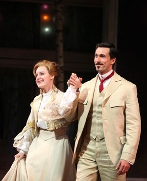 Erin Davie and Aaron Lazar @ BroadwayWorld Erin Davie and Aaron Lazar Photo