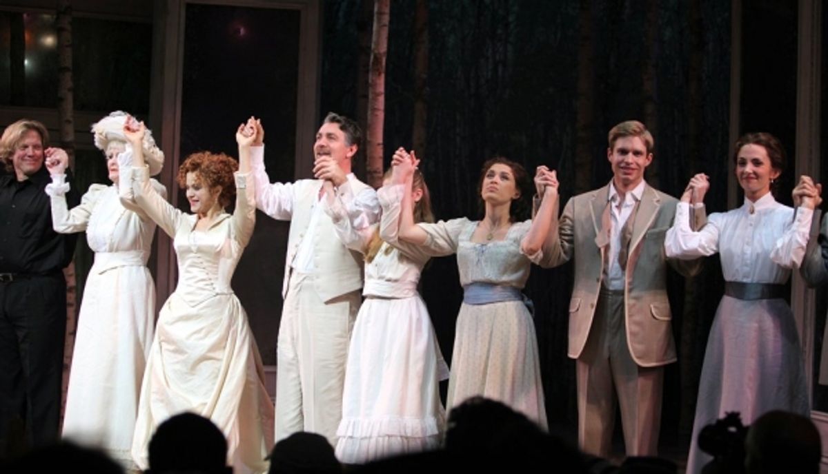 Elaine Stritch, Bernadette Peters, Alexander Hanson, Katherine McNamara, Ramona Mallory, Hunter Ryan Herdlicka and Ramona  Mallory at 