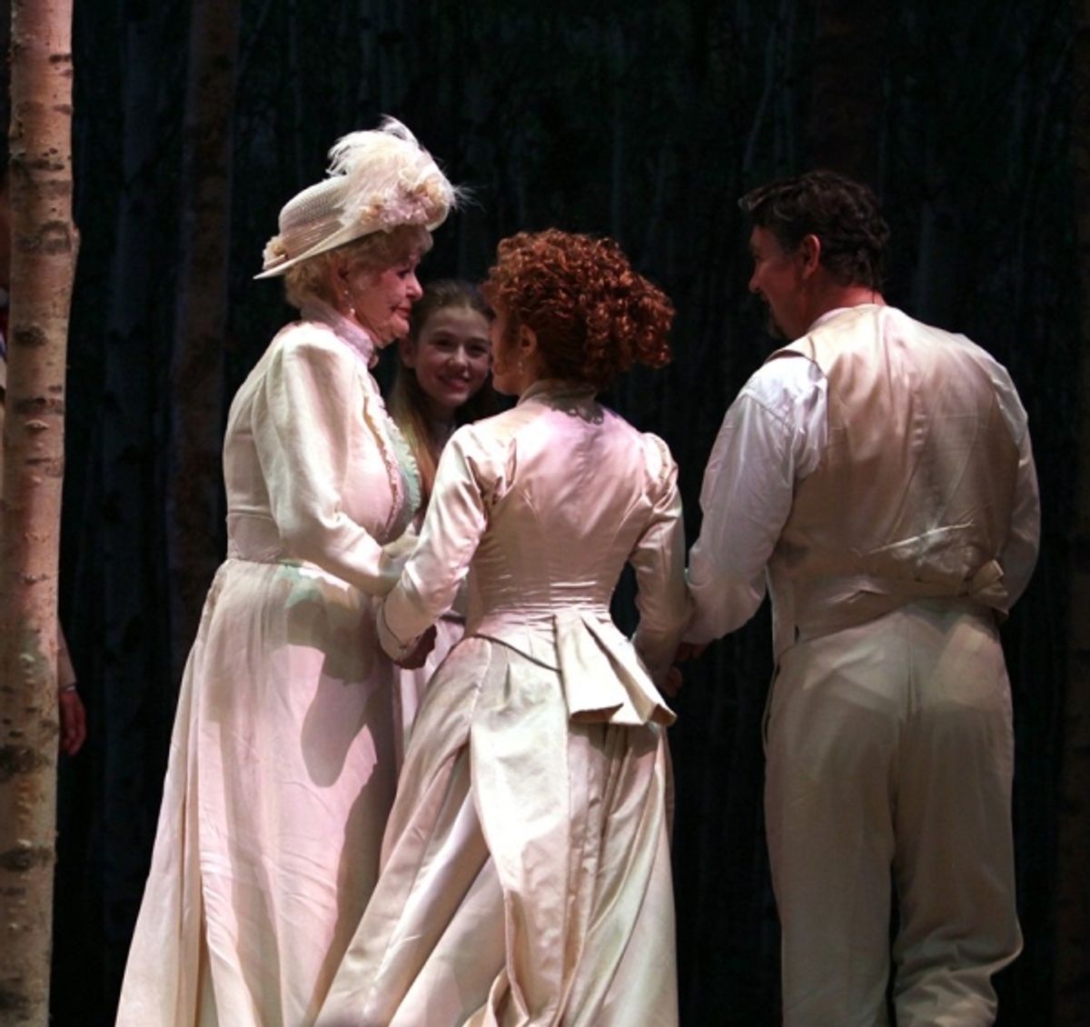 Elaine Stritch, Bernadette Peters and Alexander Hanson at 