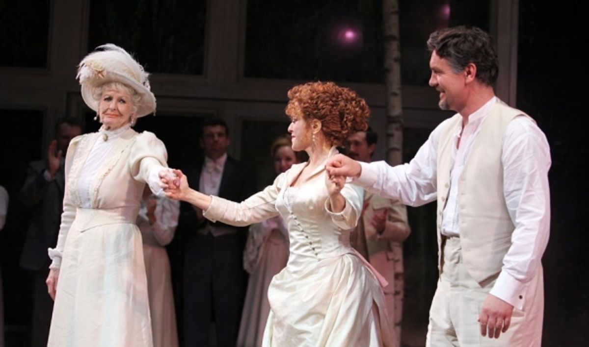 Elaine Stritch, Bernadette Peters, Alexander Hanson at 
