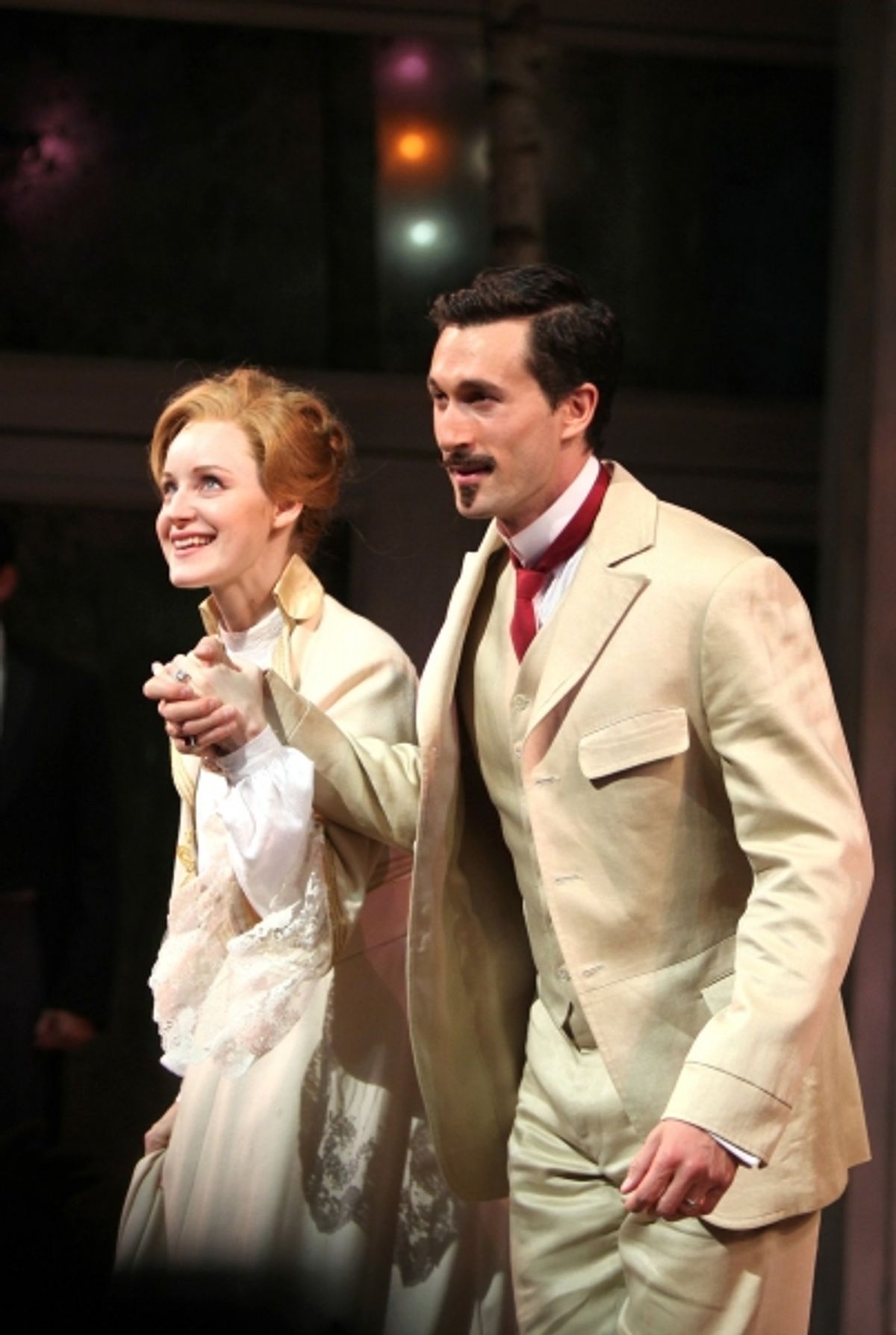 Erin Davie and Aaron Lazar at 