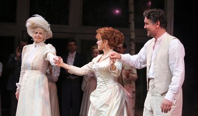 Elaine Stritch, Bernadette Peters and Alexander Hanson Photo