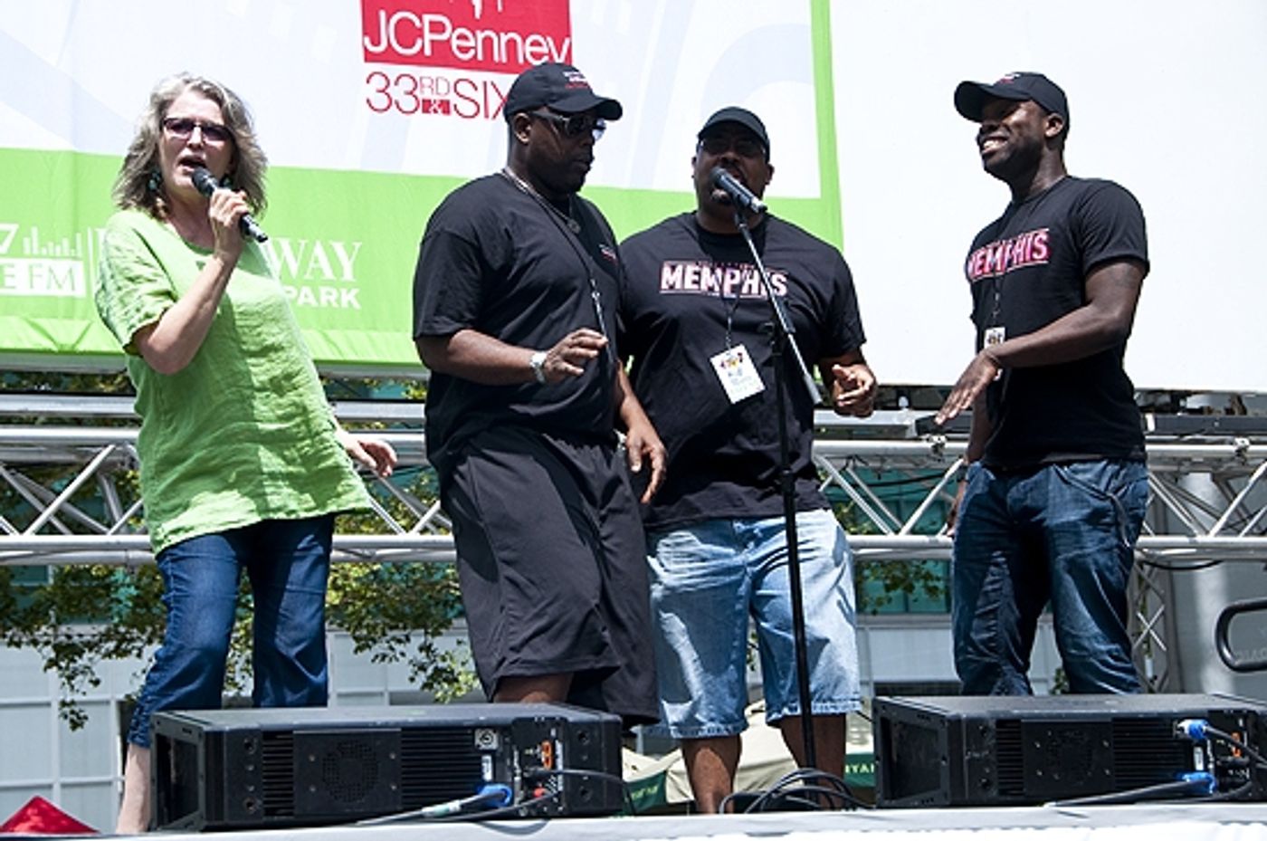 Photo Coverage: MEMPHIS, ELLIOT, PACIFIC and More Play Broadway in Bryant Park, July 15 Photo Coverage: MEMPHIS, ELLIOT, PACIFIC and More Play Broadway in Bryant Park, July 15 Image