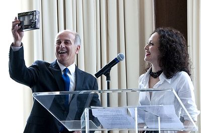 Joe Benincasa & Bebe Neuwirth Photo