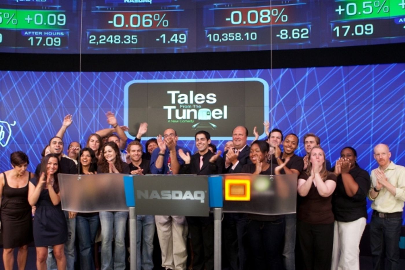 Photo Coverage: TALES FROM THE TUNNEL Cast Rings NASDAQ Closing Bell  Image