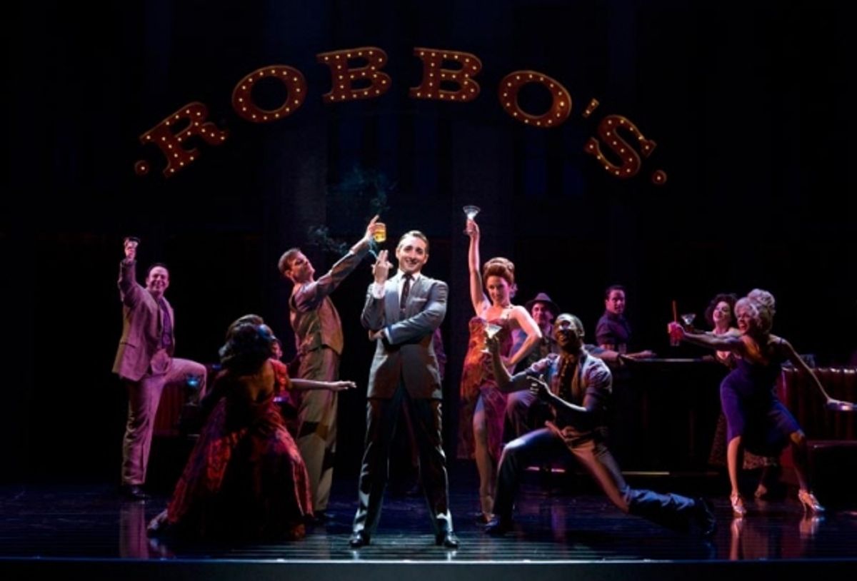 Eric Schneider (center, as Robbo Ortona) and the cast  at 