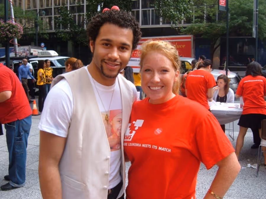 Photo Flash: Corbin Bleu Gets Swabbed For DKMS Image